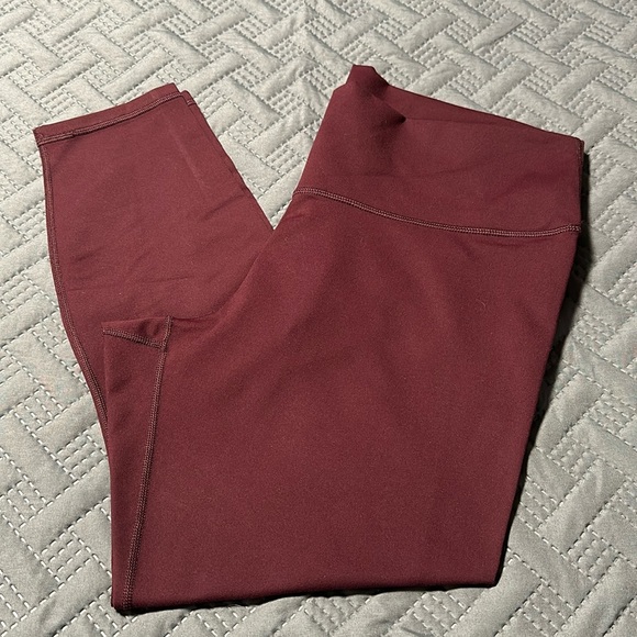Fabletics Define High-Waisted 7/8 Bright Burgundy Leggings, NWT’s, Size XXL/1X - Picture 1 of 9